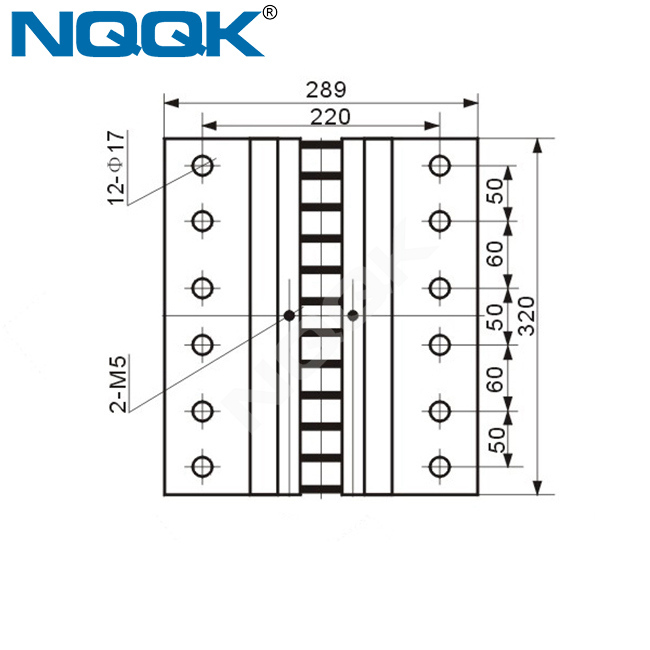 FL-2 dc 7500a 75mv dc electric current shunt for watt meter