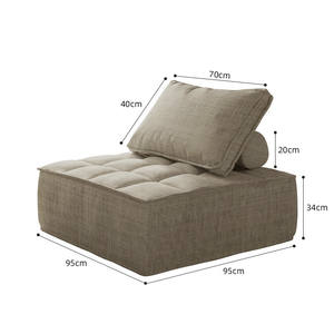 Venta al por mayor, tumbona de interior, bolsas de frijoles con almohada, cojín, <span class=keywords><strong>puff</strong></span> de lino, bolsa de frijoles, sofá <span class=keywords><strong>sin</strong></span> <span class=keywords><strong>relleno</strong></span> - Product Image 3