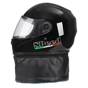 Slke Byb/Apia Elektrisch Voertuig Helm Unisex Anti-Fog Met Sjaal Houden Warme Motorfiets Full Face Helm In Herfst En Winter
