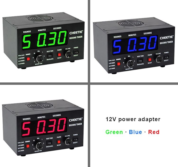 Cheetie CP20A Boxing Interval Timer with Sound Alert MMA Round Timer ...
