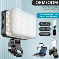 Lampe à pince LED portable, température de couleur et luminosité réglables, pour diffusion en direct, vidéo, photographie en extérieur