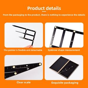 Regla <span class=keywords><strong>de</strong></span> Cejas <span class=keywords><strong>de</strong></span> Acero Inoxidable <span class=keywords><strong>de</strong></span> <span class=keywords><strong>Segunda</strong></span> Generación, Escala Dorada, Calibrador <span class=keywords><strong>de</strong></span> Posicionamiento <span class=keywords><strong>de</strong></span> Tres Puntos, Maquillaje Permanente, Bordado, 16x4cm - Product Image 4