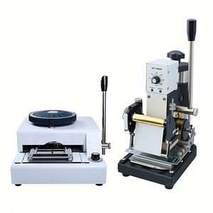Machine de codage DIY pour lettres et chiffres, presse à chaud, codeur à embosser, embosseur de cartes PVC, nouveau modèle pour cuir - Product Image 1