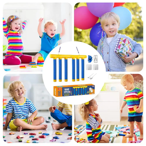 Juego de desafío de velocidad manual Juego de reacción de palo de caída de velocidad ajustable Juego de desafío de reflejo educativo para entrenamiento de concentración - Product Image 4