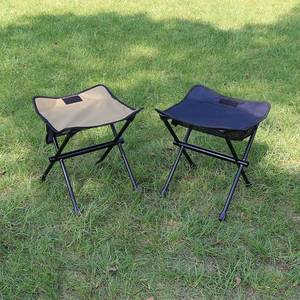 Échantillon gratuit : Tabouret pliant portable pour camping en plein air, chaise en polyester et alliage pour la pêche - Product Image 3