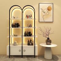 Vitrine de présentation double face personnalisée de luxe avec éclairage LED, durable et facile à nettoyer, marque GZowin