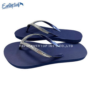 Zapatillas de playa estampadas para mujer, Chanclas de Estilo Hawaiano con diamantes - Product Image 4