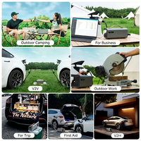 Adaptateur de décharge LNLEE NACS V2L 5000W compatible avec Tesla Model Y 3 EV, câble de prise de courant 5kW 220V pour camping et événements en plein air