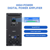 Module amplificateur audio AOFO 2x1300W RMS à structure stable pour subwoofer de 18 et 21 pouces