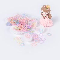 Nouveauté MIO : Bandeaux pour cheveux d'été pour enfants, attaches en caoutchouc et plastique, motif lapin de dessin animé, emballage sac, accessoires colorés pour filles