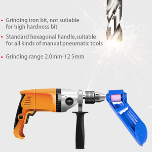 Strumento di affilatura per punte diamantate a corindone con chiave per punte da trapano a base di ferro tipo disco abrasivo - Product Image 5
