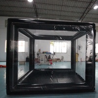Tente gonflable transparente en PVC, abri d'entraînement, étanche, mobile, pour usage domestique
