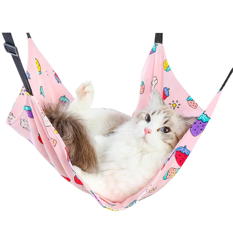 Easy-To-Use Pet Cat Cage Hammock Sturdy And Durable The Length Can Be Controlled Freely And Not Expensive