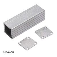 Boîtier en aluminium avec dissipateur thermique, châssis extrudé, boîtier métallique argenté pour amplificateur de pilote LED