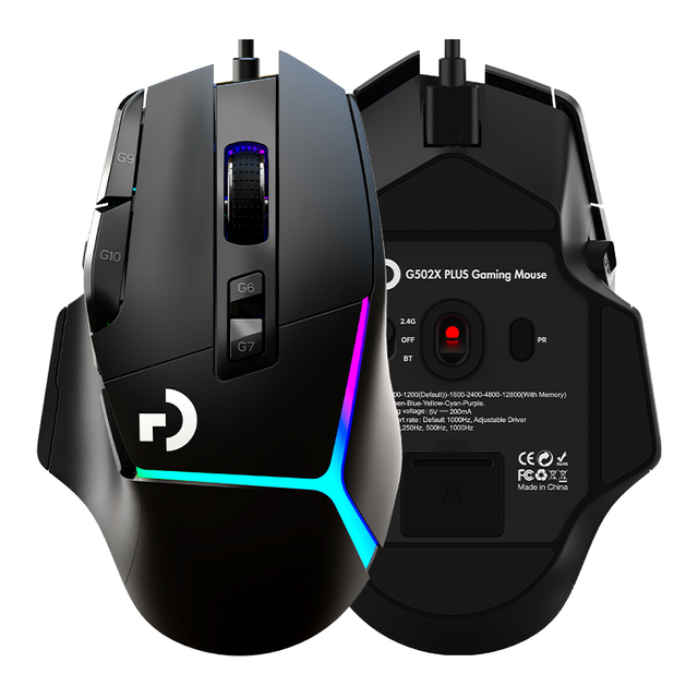 G502X Lightspeed Pro Wireless Gaming Mouse 1000Hz 25600 DPI Hyperfast Scroll RGB Right-Handed for PC for Computer Mouse Gaming