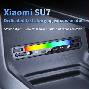 2024-2025 Car Modification Upgrade Car <b>Charger</b> Wired Fast Charging Docking Station Suitable for Xiaomi Su7/Ultra - Product Image 1