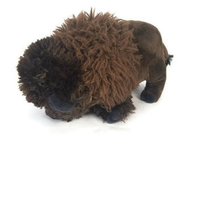 Vente en gros de nouveaux animaux en peluche personnalisés, <span class=keywords><strong>bison</strong></span> brun, taureau en peluche doux avec rembourrage en coton PP, tailles personnalisées - Product Image 3