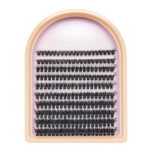 Cils en grappe synthétiques 3D style explosif auto-adhésifs pour extensions de cils DIY, cils en éventail à marque privée - Product Image 5