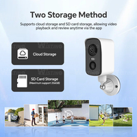 Cámara de Seguridad Inalámbrica Wifi Wistino IP65 a Prueba de Agua, 5200mAh, Visión Nocturna a Todo Color, Detección de Movimiento, Alarma, Batería, Cámara 4G