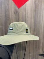 Topi Boonie Hijau Lebar dengan Tali Pengaman, Topi Safari untuk Memancing, Berburu, dan Aktivitas Luar Ruangan