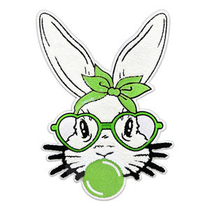 رقع تطريز مخصصة من الشينيل والترتر، قابلة للكي بالحرارة، مع شريط فيلكرو، للاستخدام كسلسلة مفاتيح أو شارة، قابلة للخياطة، مع شعار بالليزر، تطريزات للقبعات والحقائب والملابس. - Product Image 3