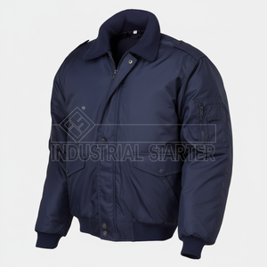 Industrial Starter Men's <b>Pilot</b> Blue Polyester <b>Jacket</b> - Product Image 1