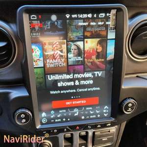 Écran Android Tesla 12,1 pouces 2din pour Jeep Wrangler 2020-2022, GPS, Carplay, lecteur multimédia vidéo, autoradio, unité principale stéréo - Product Image 1