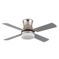 Ventilateur de plafond KDK à pales en bois géantes de style américain et européen, 52 pouces, profil bas, avec source de lumière LED, homologué CB CE