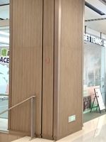 Panneau mural intérieur en WPC co-extrudé, insonorisant, résistant à l'humidité, anti-moisissure, revêtement décoratif pour bureau, hôtel, maison