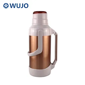 Produsen Logo Kustom Hot Tea Air 2l 3.2 Liter Termos Stainless Steel Termos Vacuum Flask dengan Isi Ulang Kaca