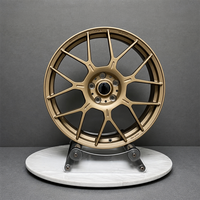 Jantes en alliage d'aluminium forgé couleur or champagne 17 18 19 20 22 24 pouces 5x100 5x112 5x114.3 5x115 5x120 pour Fi-r Mercedes BMW Audi