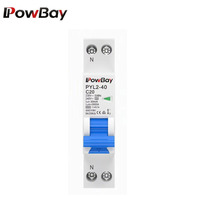 Interruptor Automático Magnetotérmico Monofásico (MCB) PYL1-63 Tipo C 230/400V ~ 50Hz/60Hz, Disyuntor Miniatura 3A 6A 10A 16A 20A 25A 32A 40A 50A 63A