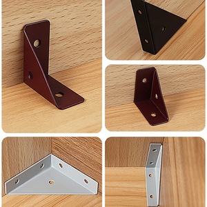 Universal <b>Corner</b> Brackets Metal 90 Degree Right Angle Support For Cabinet <b>Shelf</b> Hardware Accessory Durable Modern Simple Design - Product Image 1