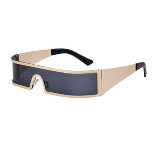 Lunettes de soleil carrées pour hommes JY-9094, monture en plastique noir et métal, protection UV400, classe 2, pour usage extérieur - Product Image 3