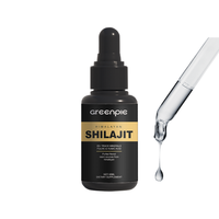 Complément alimentaire liquide Greenpie Shilajit de l'Himalaya, riche en acide fulvique, acide humique et oligo-éléments, marque privée OEM