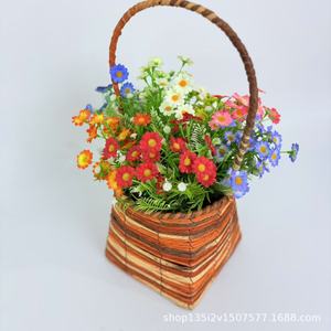 Qiye <b>Artificial</b> <b>Flowers</b> Daisy Bundle 20 Heads Silk <b>Flower</b> Arrangement For Wedding Home Decor Outdoor Photography Props - Product Image 5