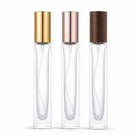 Flacon vaporisateur de parfum en verre fin, vide, atomiseur de voyage, bouchon or, noir, argent, pompe or rose, logo personnalisé, disponible immédiatement