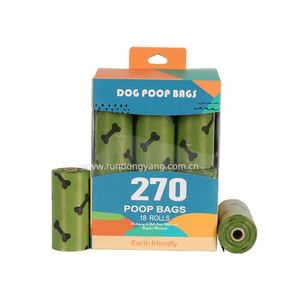 Factory Direct Strong Eco Dog Bags Custom Logos Biodegradable <b>Compostable</b> Odor Control Customizable Travel Pack Dog Poop Bags - Product Image 4