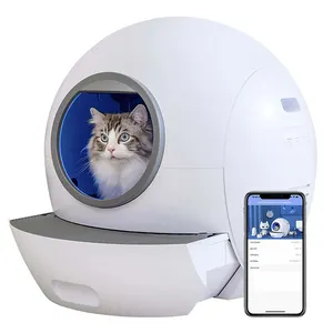 Большой автоматический умный наполнитель для кошачьего туалета, мебель для туалета, самоочищающийся ящик для кошачьего туалета