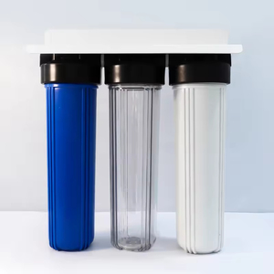 Sıcak satış 3 sahne büyük mavi 10 "su arıtıcısı kartuş filtre üçlü konut hızlı değişim - Product Image 2