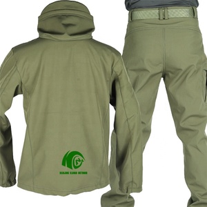 Kango Ấm Nhiệt Áo Gió Chiến Thuật Ngoài Trời Đi Bộ Đường Dài Leo Núi Mens <span class=keywords><strong>Softshell</strong></span> Mùa Đông Không Thấm Nước Chiến Thuật Đồng Phục Áo Khoác Và Quần - Product Image 4