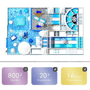 Aire de jeux pour enfants sur le thème des neiges blanches, aire de jeux souple pour bébés, ensemble complet, équipement d'aire de jeux intérieure pour enfants, jeux de rôle commerciaux - Product Image 2
