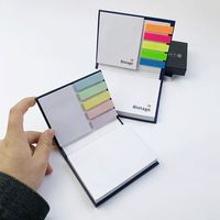 Bloc-notes autocollant à couverture rigide en gros, avec logo, pour l'école et le bureau