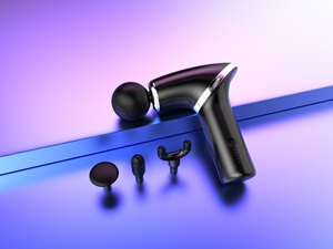 Pistol otot genggam, mesin pemijat jaringan dalam tubuh profesional getaran bisu - Product Image 3