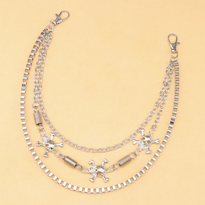 โซ่คาดเอวโลหะผสมสังกะสีหลายชั้นสไตล์ฮิปฮอปพังก์สำหรับทุกเพศสวมใส่ได้ทุกวัน - Product Image 6