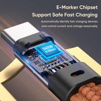 Porte-clés USB personnalisé tendance avec câble de charge rapide 5A, gaine PVC élégante, blindage tressé, mini chargeur promotionnel