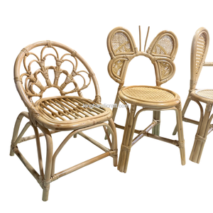Silla Infantil de Ratán Hecha a Mano al por Mayor para Fiestas de Cumpleaños, Muebles Infantiles de Mimbre Natural Ecológicos - Product Image 4