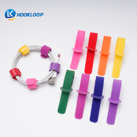 Vente en gros de attaches pour câbles en tissu à boucles et crochets double face, 4 pouces, 6 pouces, 8 pouces, gestion des câbles, attaches à boucles et crochets