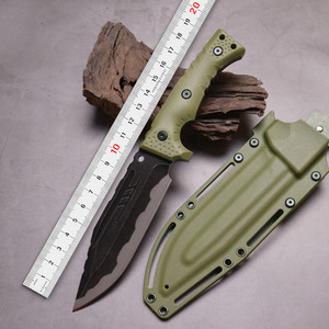Cuchillo Bowie ML de Acero Inoxidable con Mango de Plástico, Punta Recta, para Camping y Actividades al Aire Libre, Grosor de 3.9mm, Corte OEM - Product Image 6