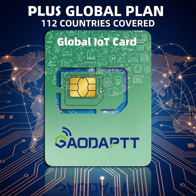 GaodaPTT Plus Plan - Global IOT Sim Card 3G 4G IOT Card Multi-Network Auto-Switching Sim Card for Walkie Talkie Two Way Radio